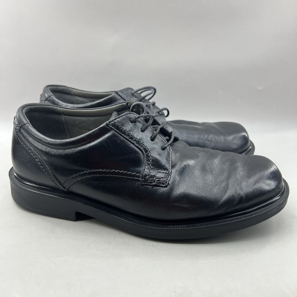 SAS Ambassador Oxford Derby Men Size 12 WW Wide Black Leather Comfort Low Shoes